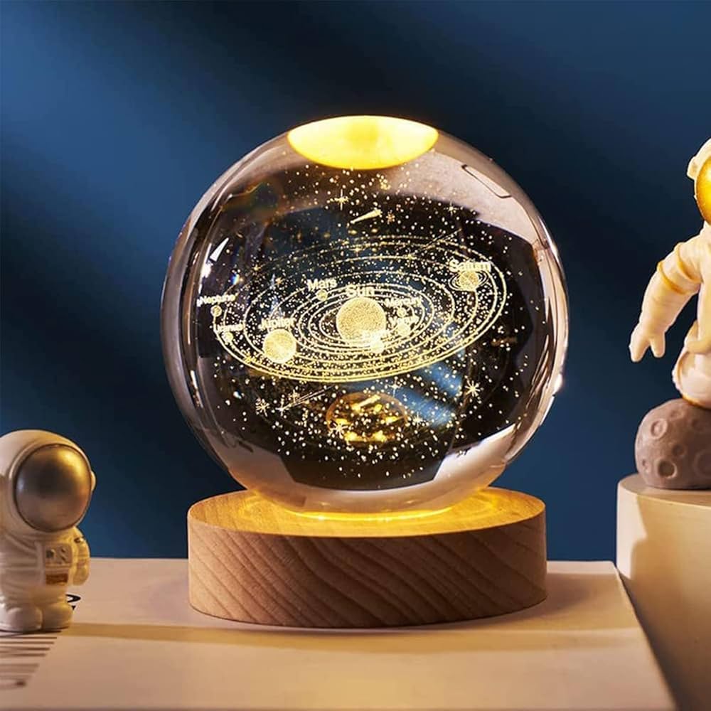 Crystal Ball Lamp – Decorative Ambient Light for Bedroom & Living Space